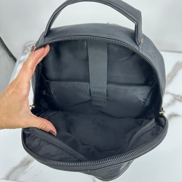 Ralph Lauren Chaps Mens Leather Backpack CH4001 Travel Work Preppy Minimalist - Picture 11 of 15